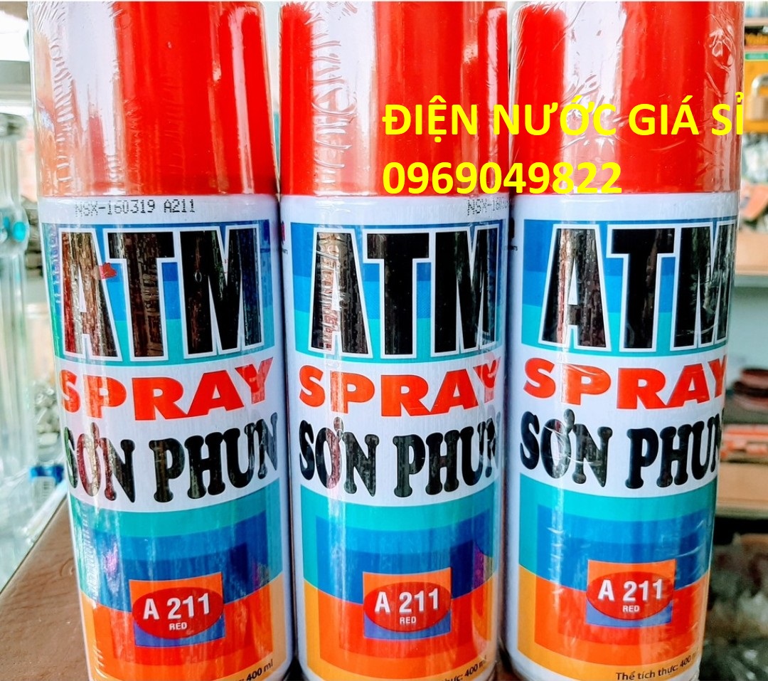 [Chính hãng] SƠN XỊT ĐỎ ATM A211 - lưu ý thị trường xuất hiện hàng TQ nhái