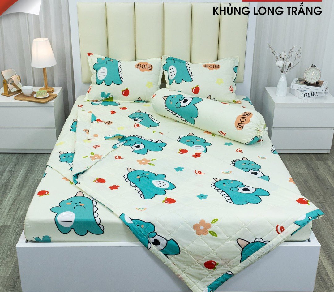Ga trải giường 1m8x2m chất cotton poly có chọn mẫu