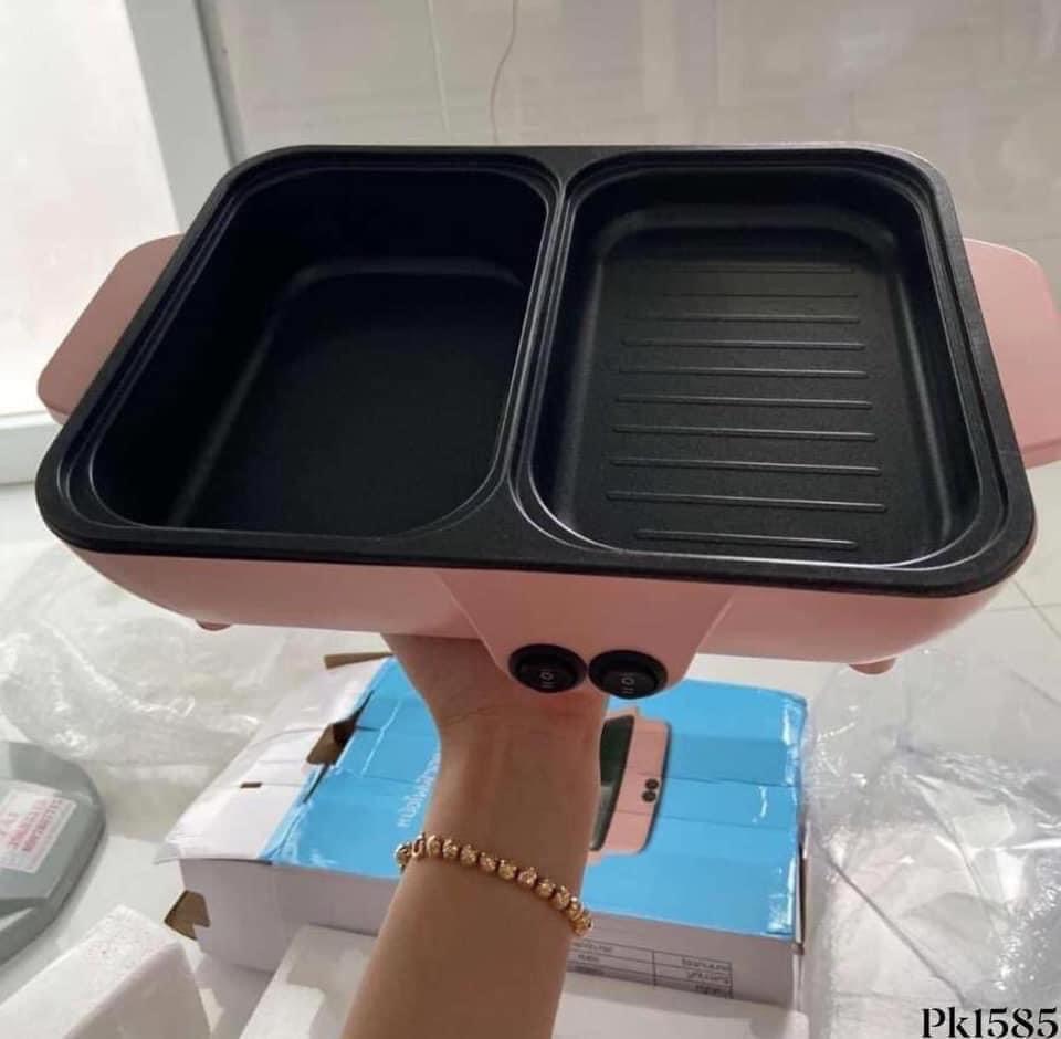 Nồi lẩu nướng đa năng- nồi lẩu đa năng- nồi nướng kèm lẩu