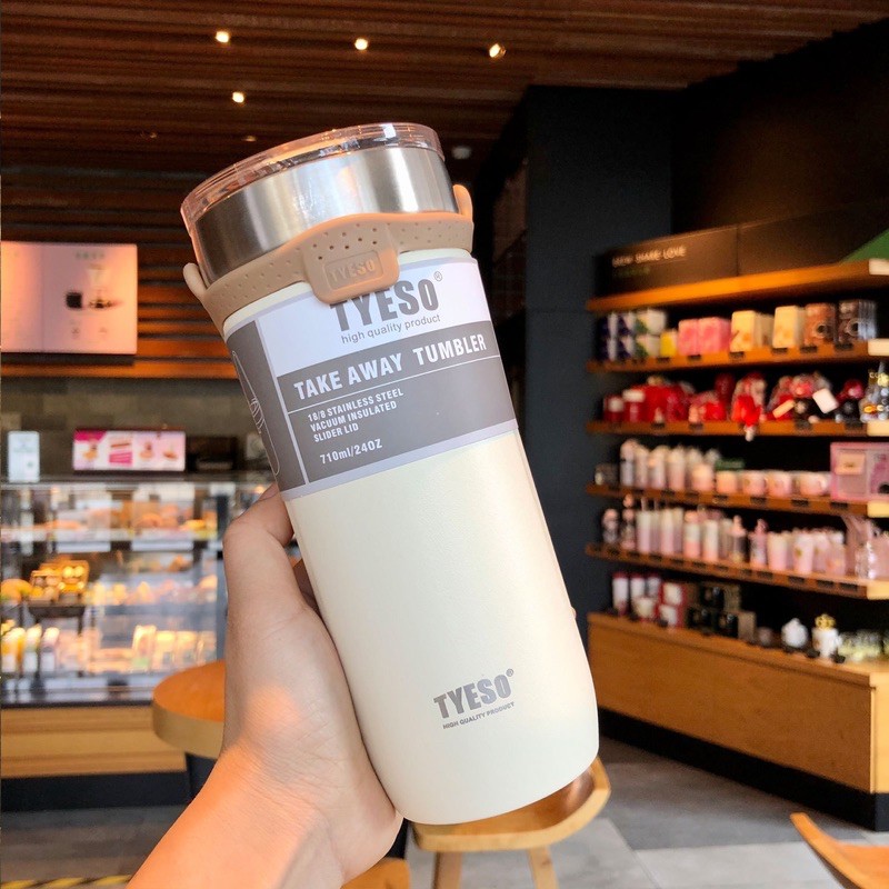 [Mã LIFEHLSALE1 giảm 10% đơn 150K] LY GIƯ NHIỆT TYESO 550ML - 710ML + TICKER