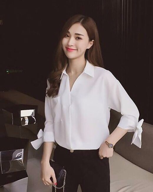 ÁO SƠ MI CÁCH ĐIỆU TAY ANGEL