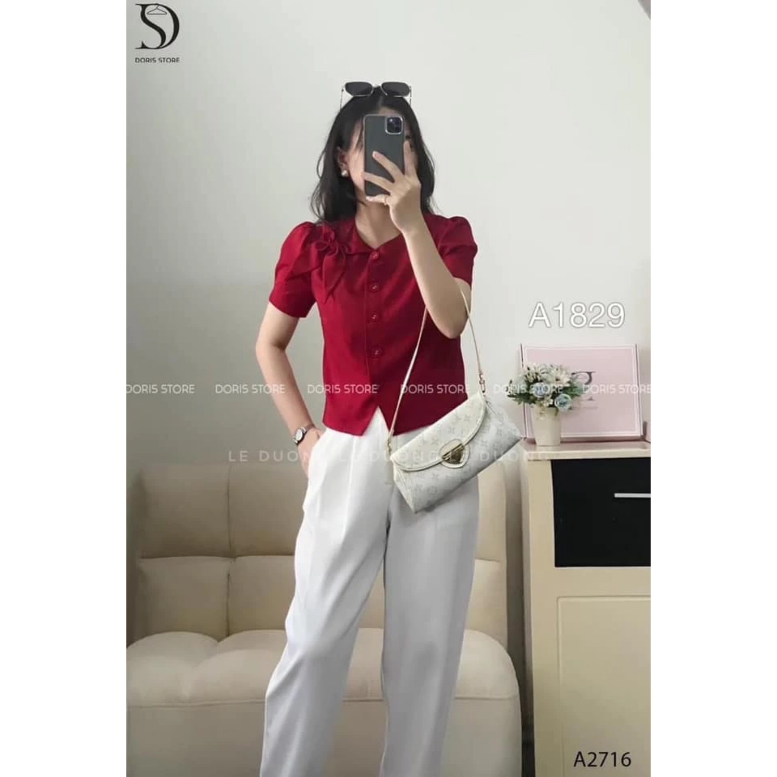 ÁO KIỂU TRẺ TRUNG NẶNG ĐỘNG T066