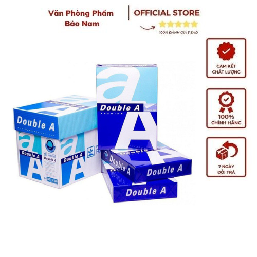 Giấy a4 double a đl 70gsm - 500 tờ/1 tập xuất xứ thái lan