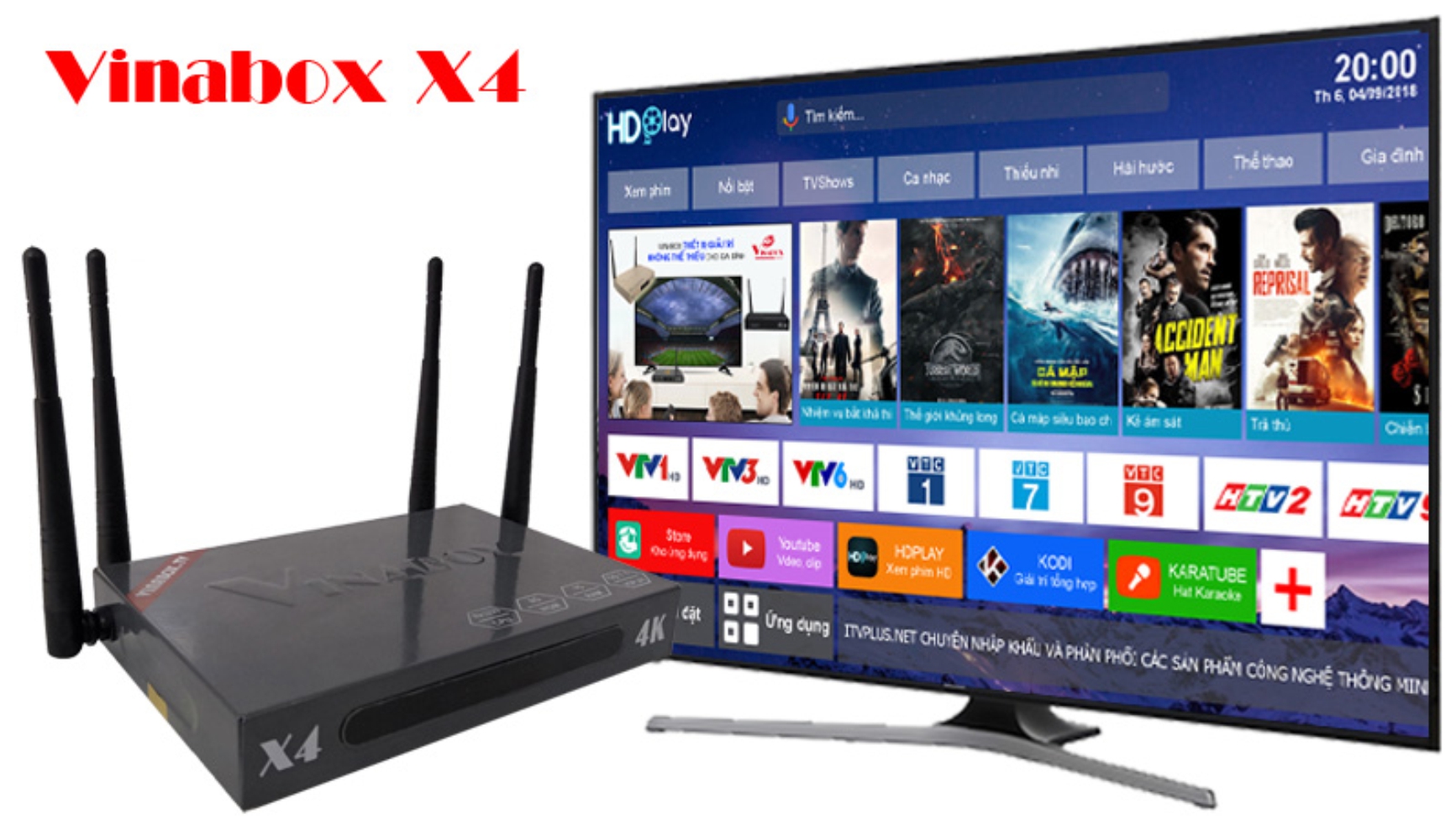 THIẾT BỊ ANDROID TIVI VINABOX X4