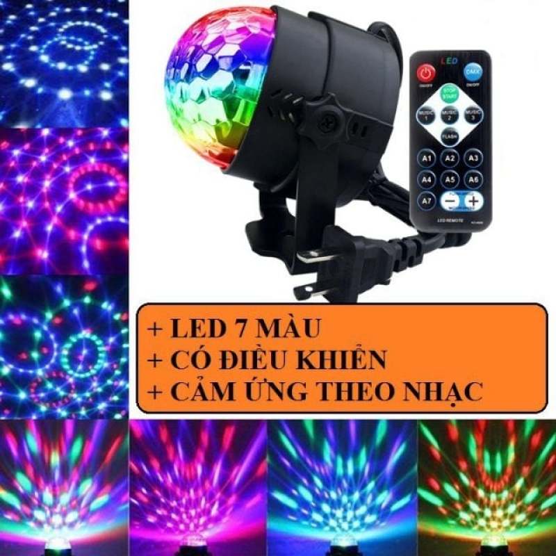 Đèn LED 7 màu vũ trường cảm ứng nhạc, bóng đèn LED trụ, đèn LED xoay 7 màu sân khấu chớp theo nhạc, Đèn nháy theo nhạc, đèn chớp 7 màu, đèn trang trí, đèn Led karaoke, đèn Led vũ trường, đèn cảm ứng âm thanh NTN8