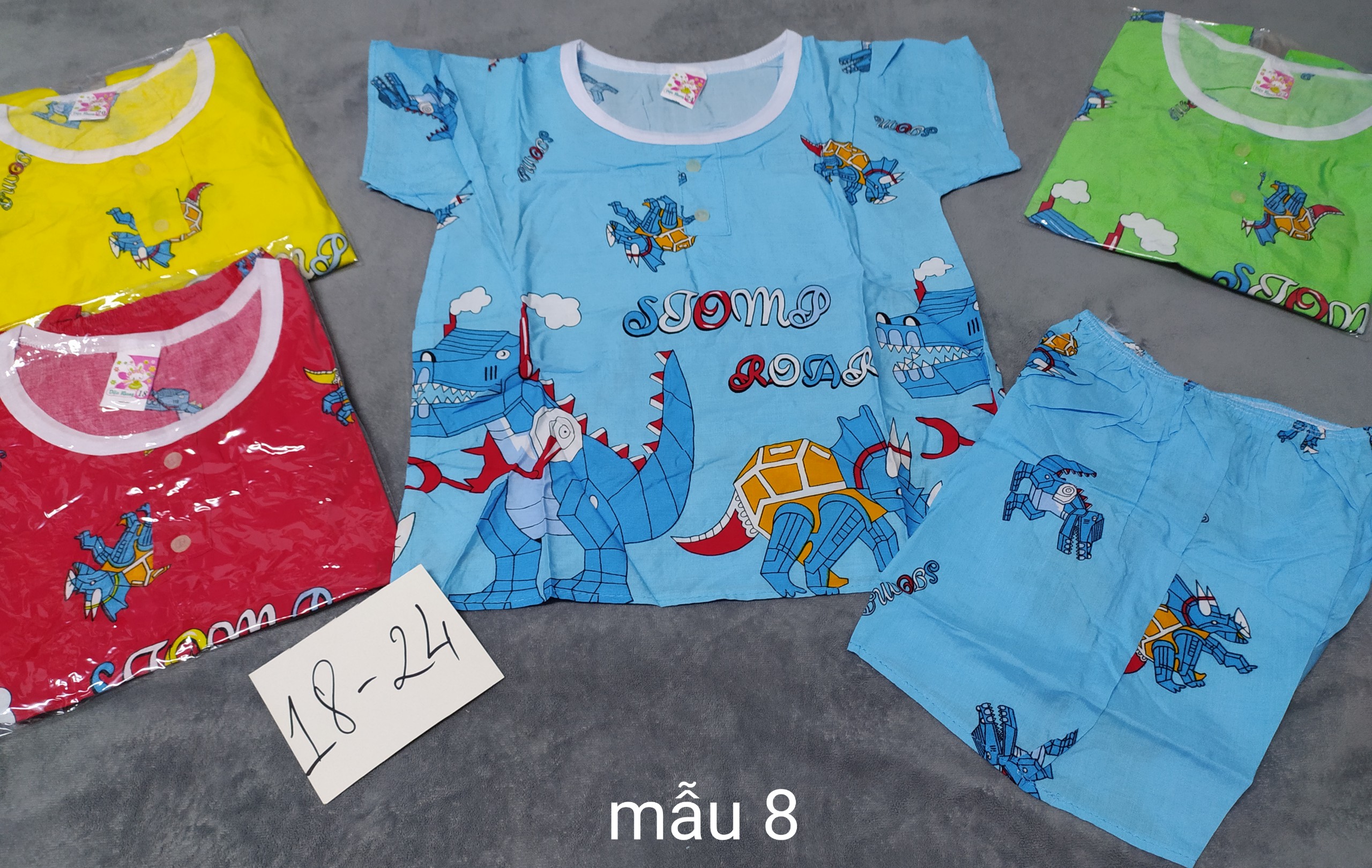 [HCM]combo 3 bộ đồ tole mặc nhà cho bé trai và bé gái