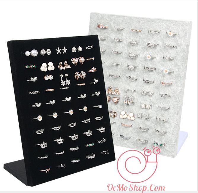 [HCM]Hộp đựng nhẫn khay trưng bày nhẫn bọc nhung cao cấp dạng đứng 2