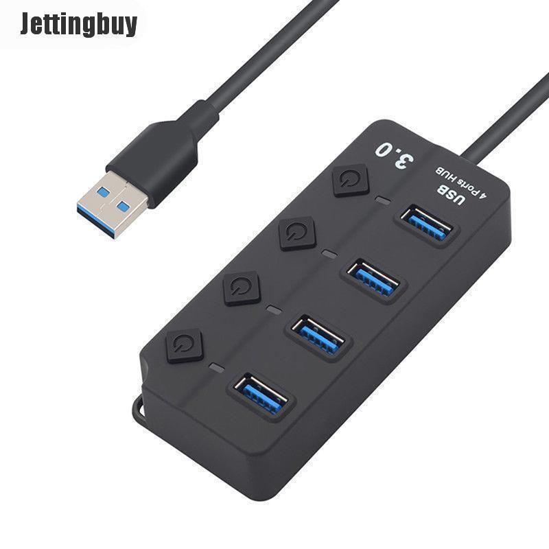 Bảng giá Jettingbuy Hub USB 4/7 Cổng 3.0 Công Tắc Bật/Tắt Tốc Độ Cao 5gbps Bộ Chuyển Đổi Nguồn AC Cho Máy Tính Cá Nhân Phong Vũ