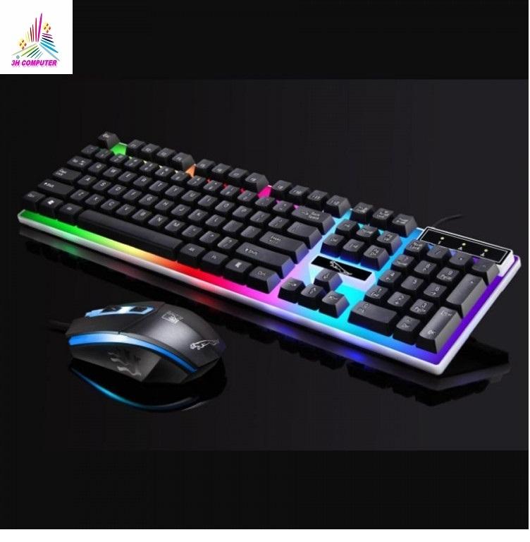 Combo bàn phím và chuột giả cơ G21 Bộ bàn phím giả cơ và chuột game dành cho game thủ G21 led đa màu