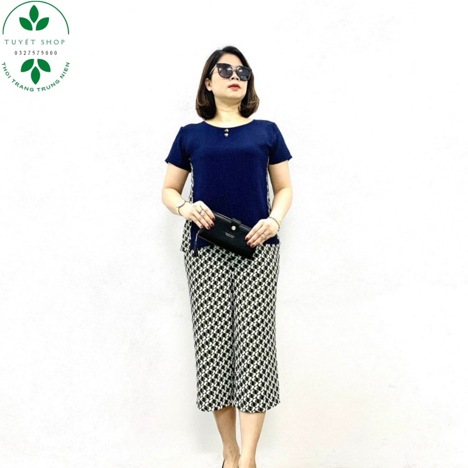 Bộ đũi lửng mặc nhà- bộ trυng niên chất đũi lửng mặc nhà cho mẹ cho bà