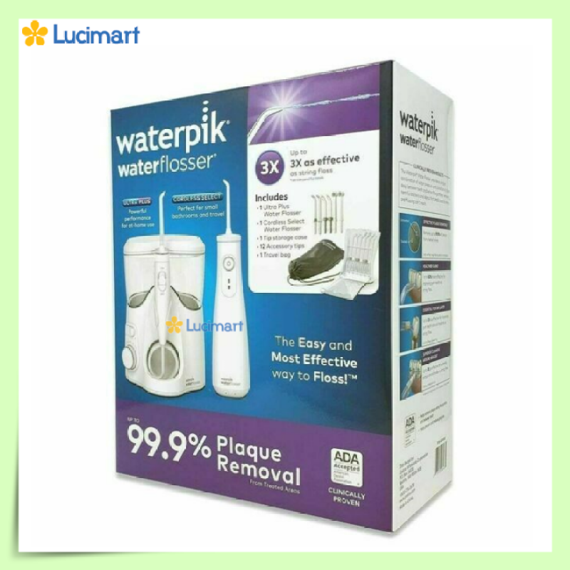 Máy tăm nước Waterpik Waterflosser Ultra Plus và Cordless Select [Hàng Mỹ]
