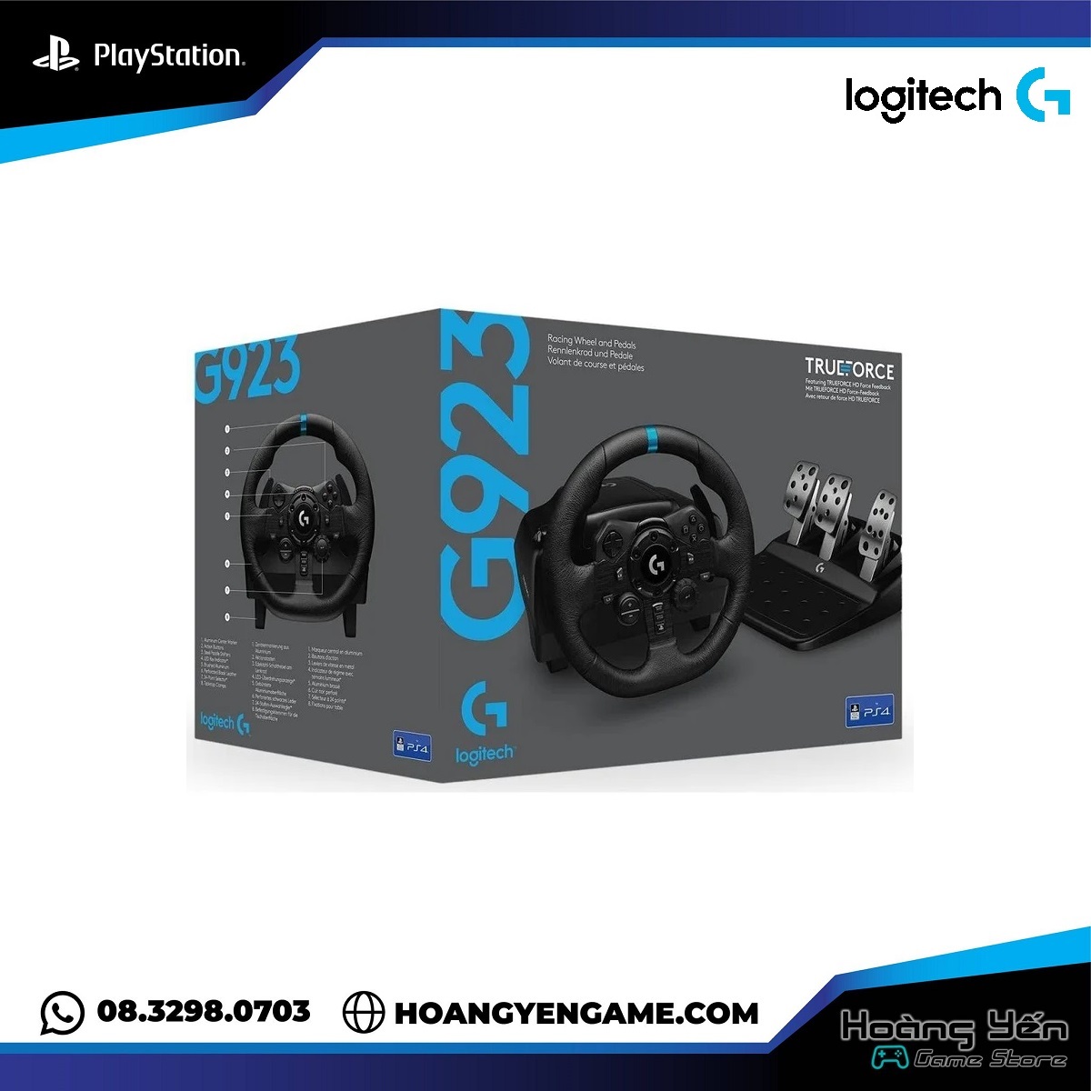 Vô lăng logitech g923 chính hãng
