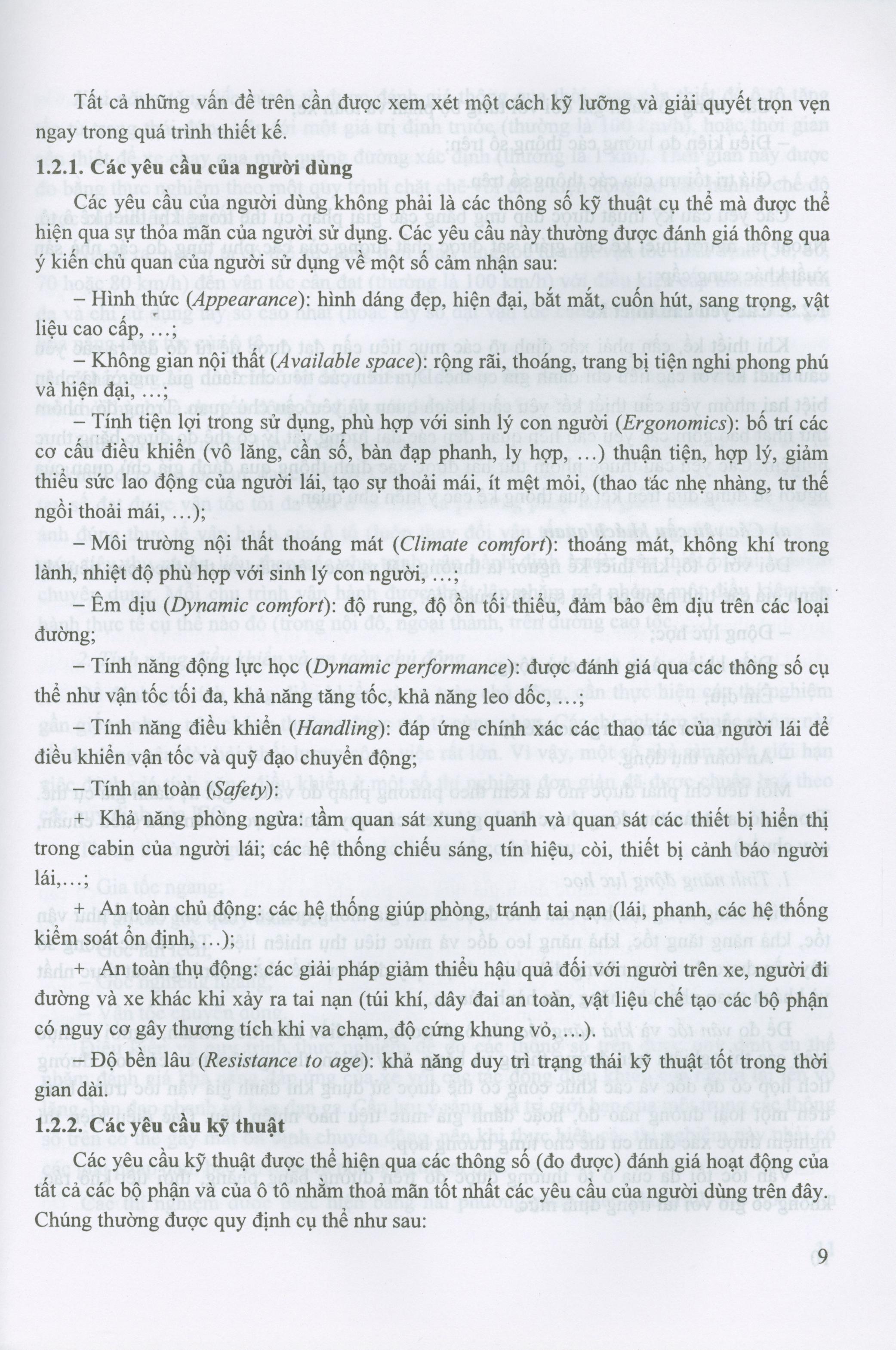 Thiết kế tính toán ô tô