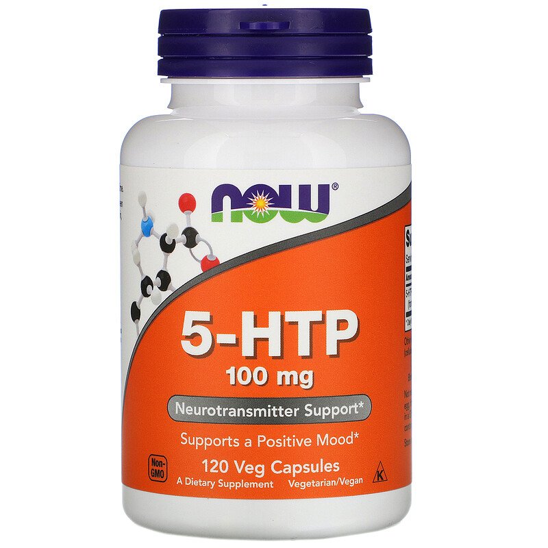 HCMHỗ-trợ giảm-cân Now Foods 5-HTP 100 mg 120 Veg Capsules
