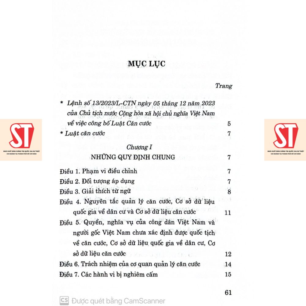 [Sách] Luật căn cước