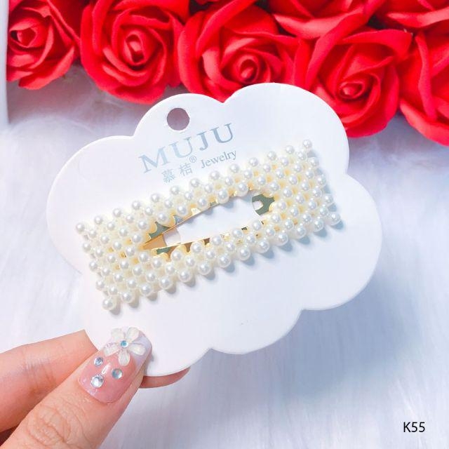 Sét 3 kẹp tóc đính hạt phong cách Hàn - phukienteen