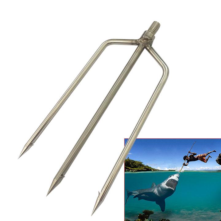 Dụng cụ bắt cá 3 chân có ngạch (có cán 3M)