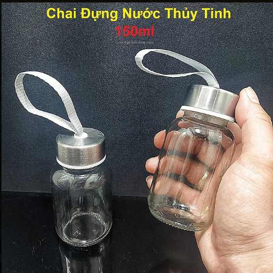 Chai Thủy Tinh 150ML 300ML 500ML - nắp dây