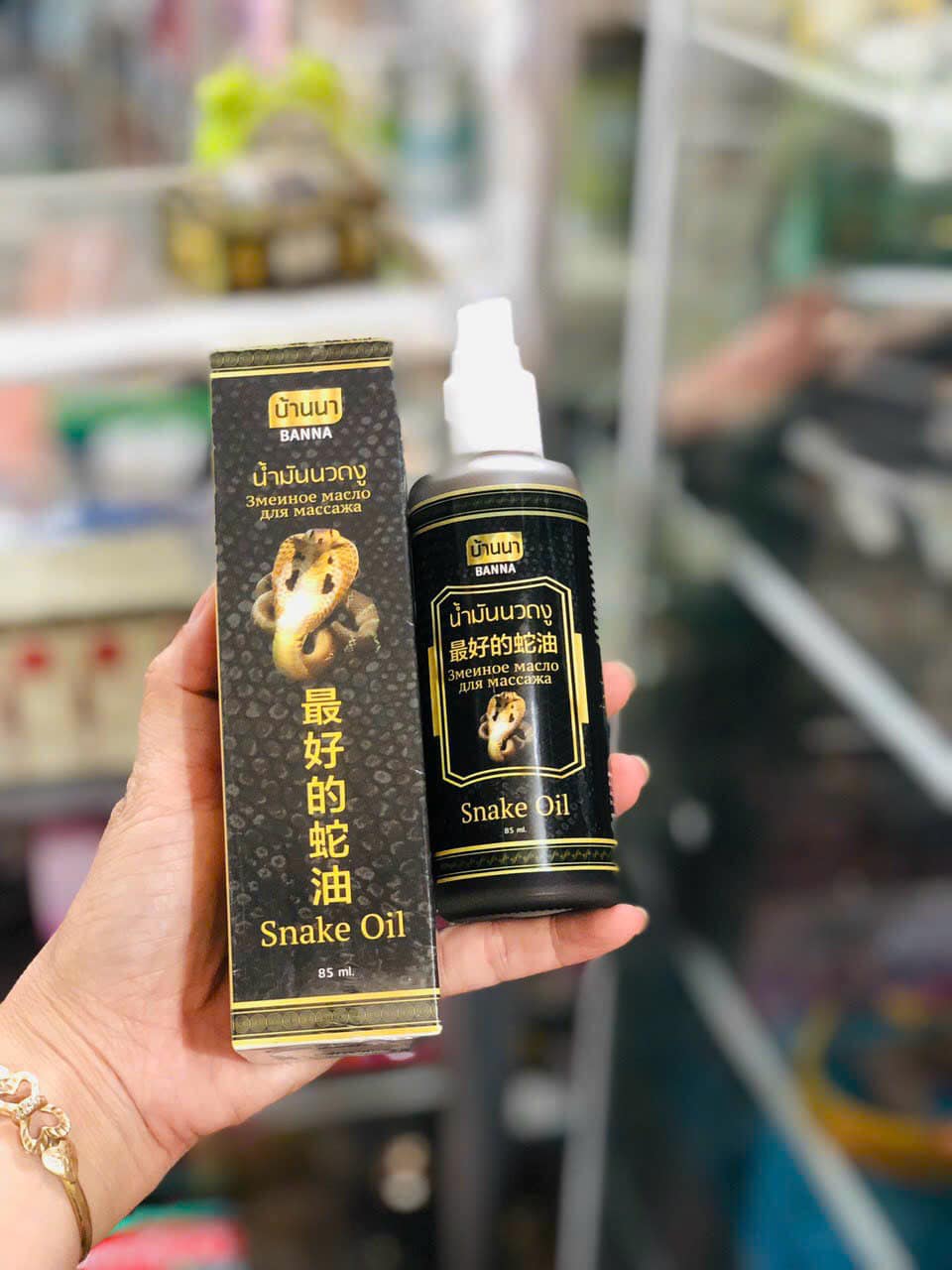 Nội địa thái - dầu xoa bóp xương khớp banna dạng xịt 85ml thái lan