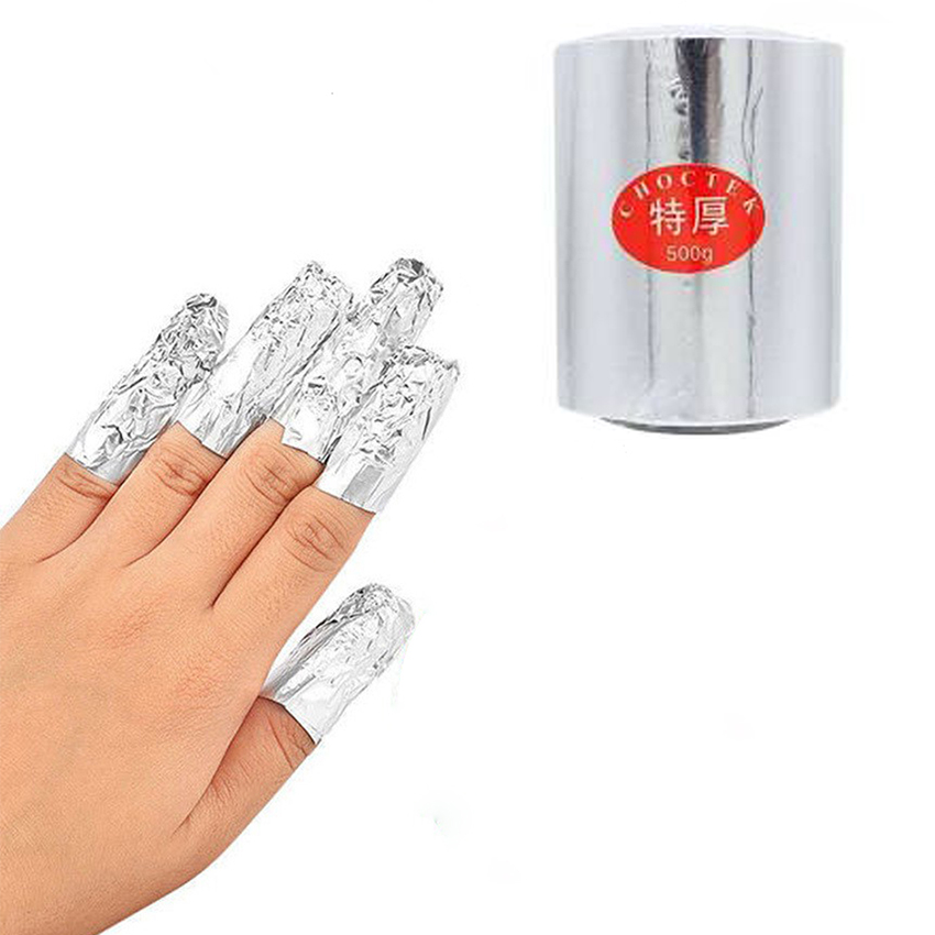 [HCM]Cuộn giấy bạc ủ phá móng 500gr - Giấy bạc ủ phá gel/bột chuyên dụng