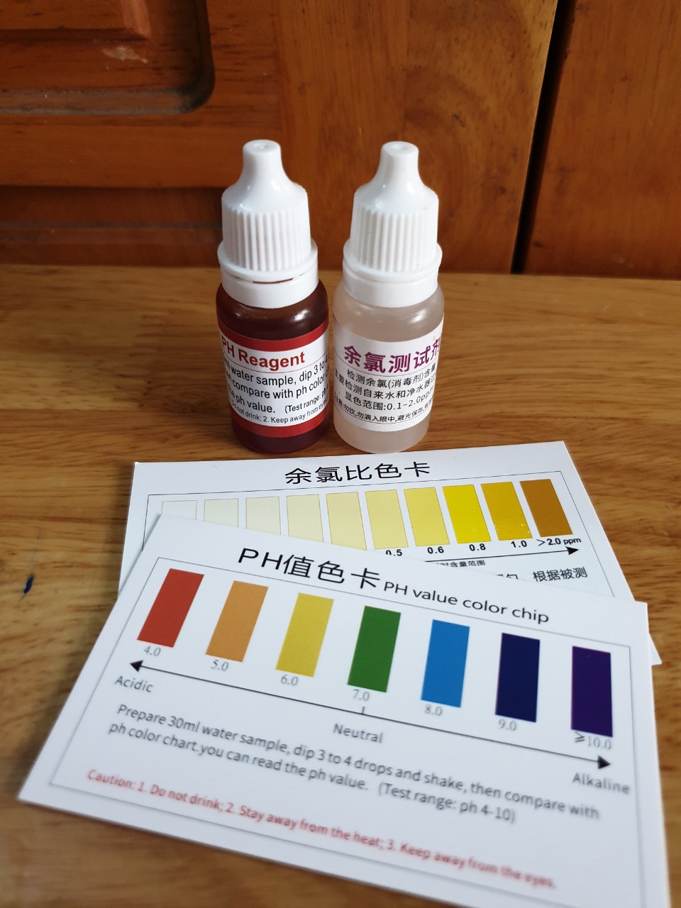 Combo 1 Lọ Test Clo và 1 Lọ Test pH