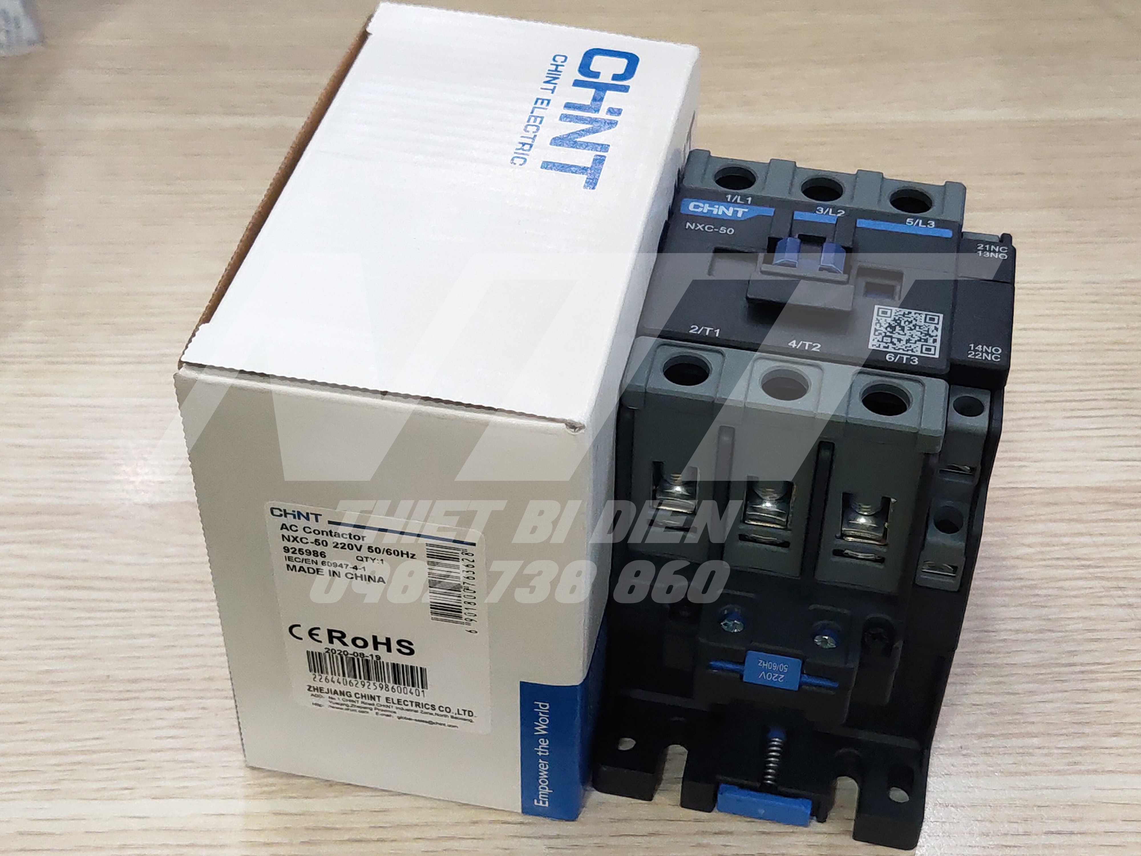 Contactor khởi động từ 50a nxc-50 chint