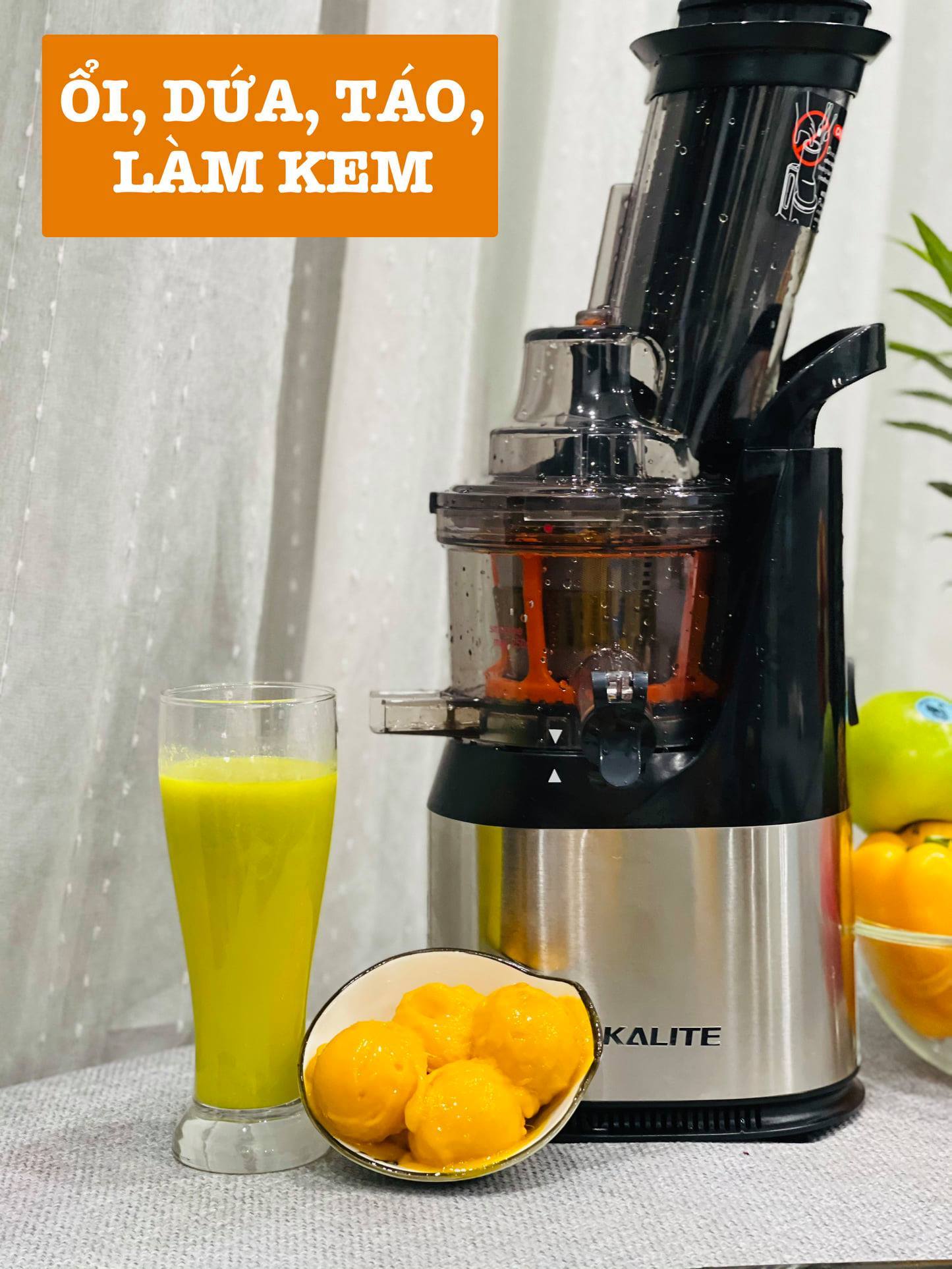 Máy ép trái cây chậm KALITE KL-565 ép cả quả
