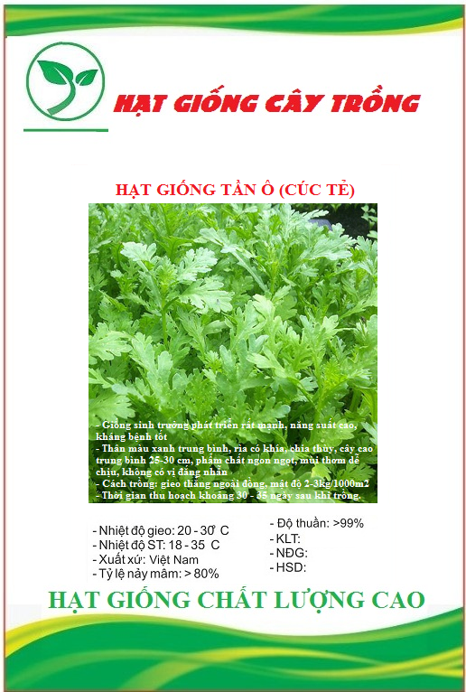 Hạt giống cải cúc tẻ ct528 - gói 10gram