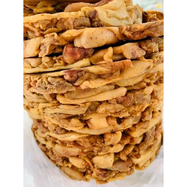 Tóp thịt cháy tỏi 250gr - Bánh tóp mỡ 200gr
