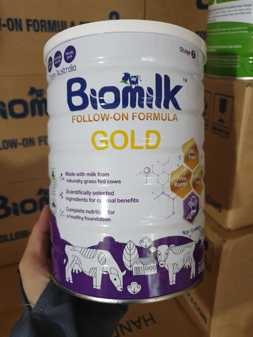 Sữa bột Biomilk gold Úc số 1,2,3,5 date T6 2023
