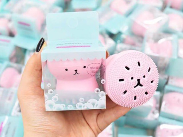 (Loại 1) Cọ massage và rửa mặt bạch tuộc Hàn Quốc(có hộp)