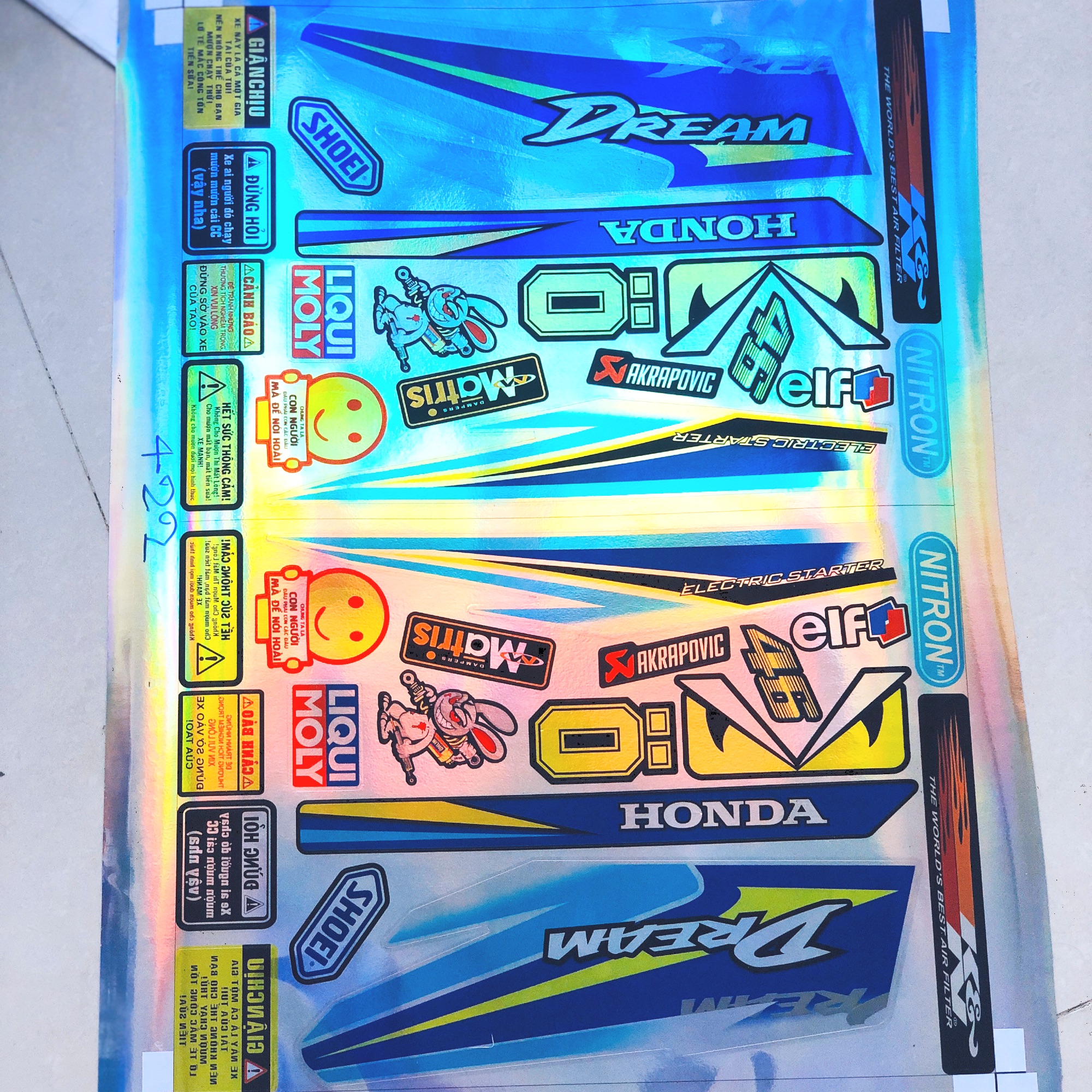 tem rời dream Crom titan bảy màu