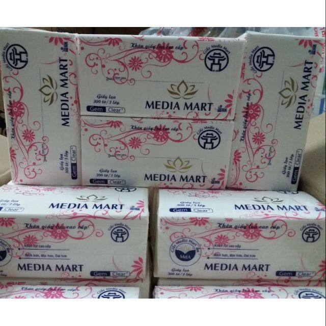 Combo 5 bịch Khăn giấy rút lụa mềm mịn 3 lớp 300 tờ
