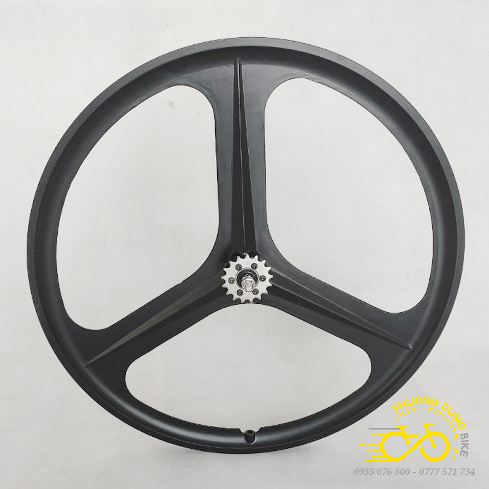 Vành nhôm 3 đao xe đạp 700C cho Fixed Gear, Road