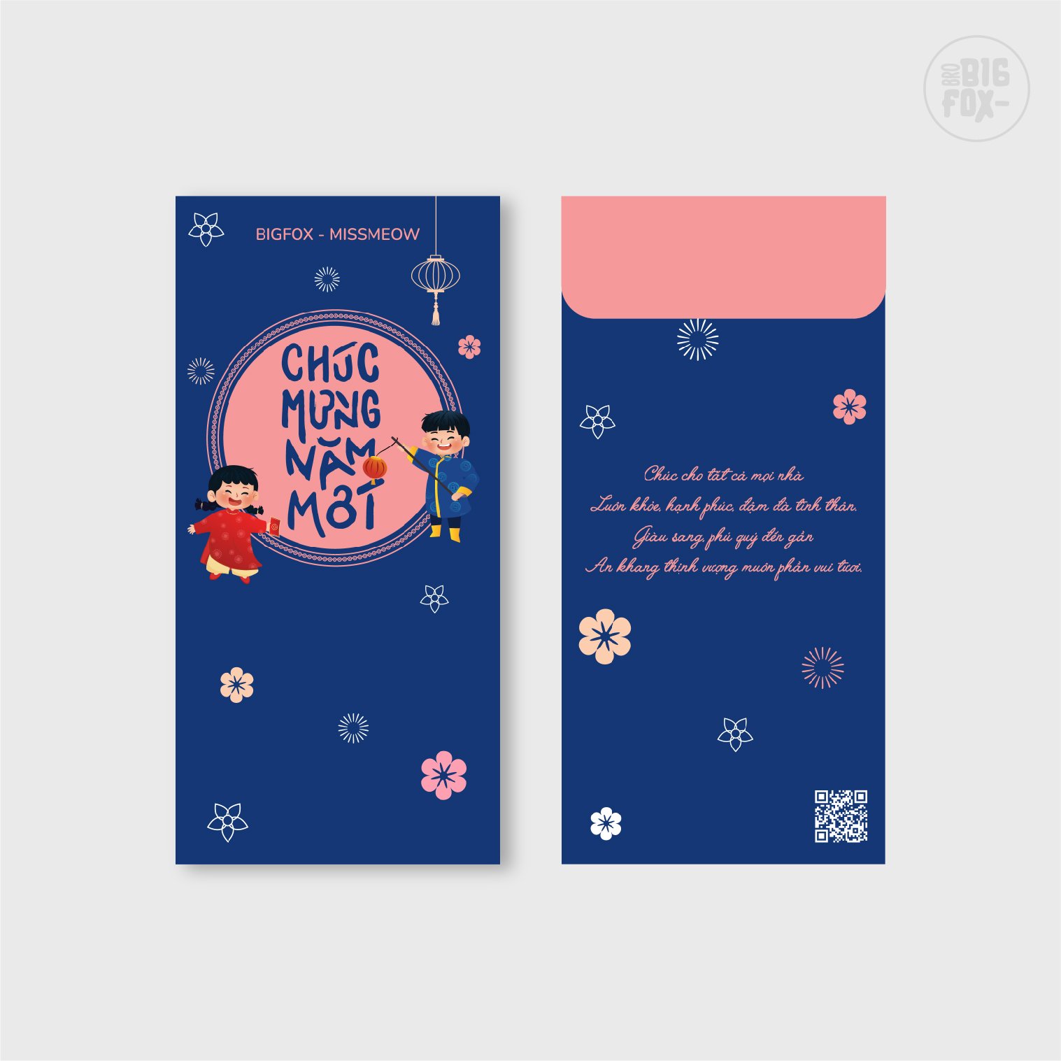 [Quà tặng độc quyền BIGFOX MISS MEOW] Set 5 bao lì xì Tết