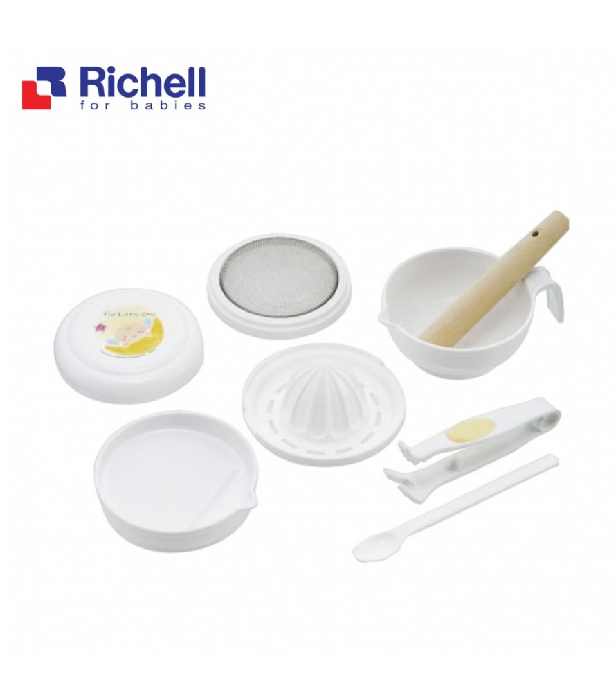 Bộ chế biến ăn dặm kiểu Nhật cho bé Richell 8 Món RC53371