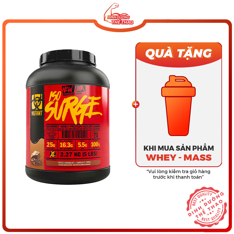 MUTANT ISO SURGE Sữa Tăng Cơ Iso Surge 5lbs