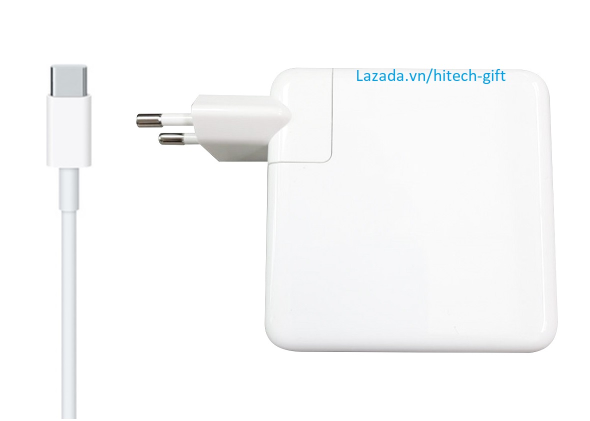 Adapter 61W USB-C Sạc Cho MacBook Pro Retina 13 MacBook Air Retina 13 Chân  Cắm Điện Tròn EU 