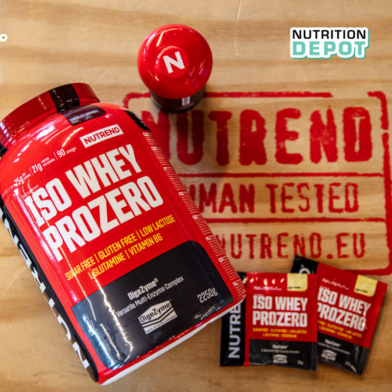 Whey Isolate cao cấp bổ sung đạm protein - Nutrend Whey Protein Isolate Iso Prozero (Túi 500g) - Nutrition Depot Vietnam
