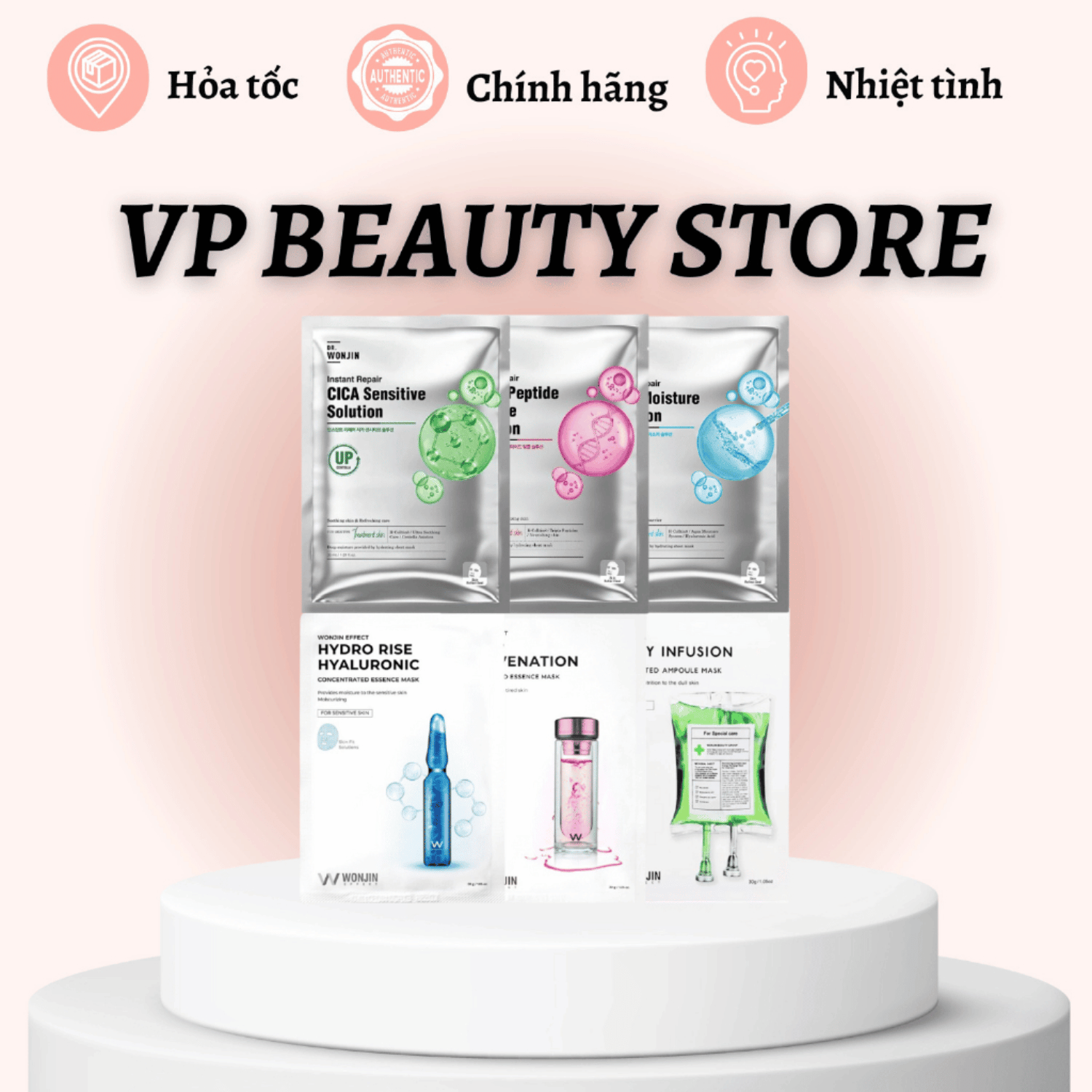Mẫu Mới - Mặt Nạ Wonjin Effect Siêu Dưỡng - 1 Miếng
