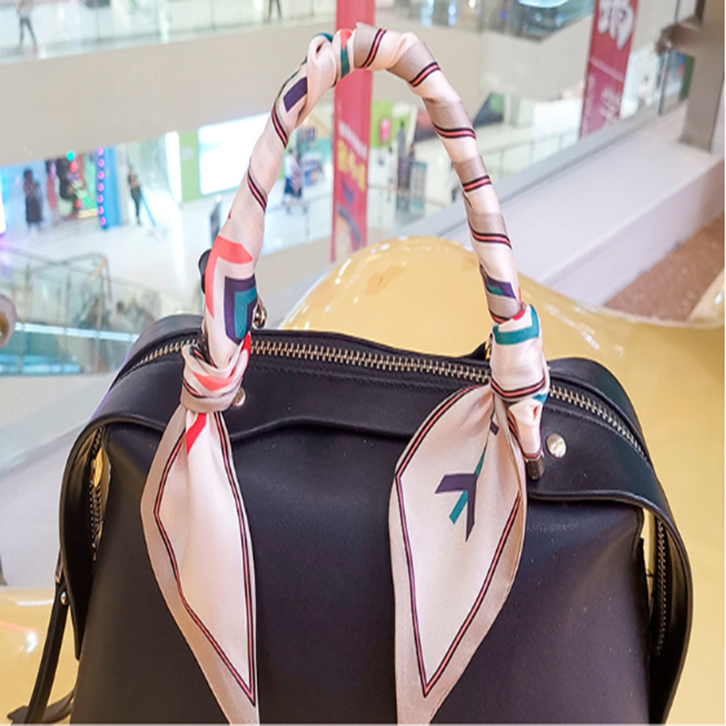 Khăn lụa quấn túi và trang trí túi xách 6x90cm