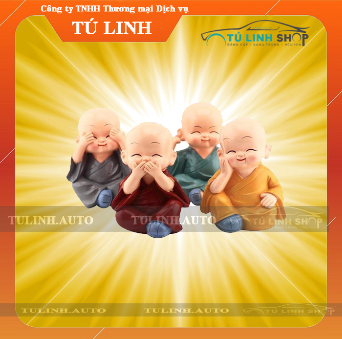 Bộ tượng chú tiểu 4 điều không