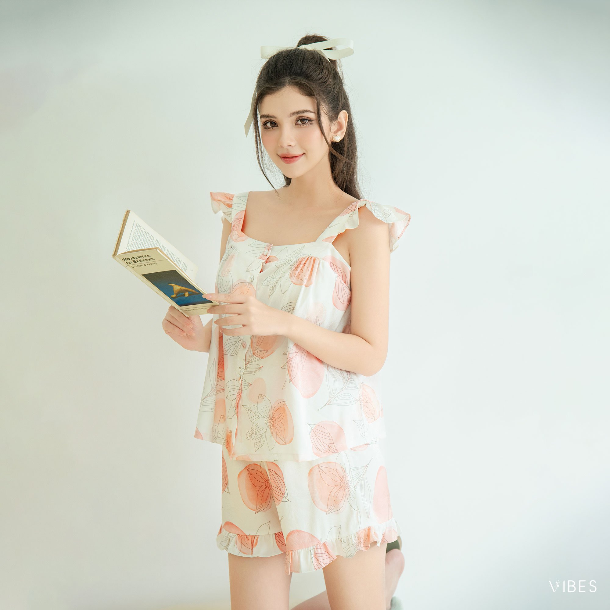 VIBES Đồ bộ 2 dây cánh tiên Lụa gấm Lillie Straps Set