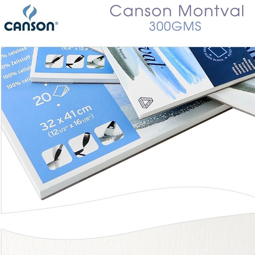 PAD GIẤY MÀU NƯỚC CANSON MONTVAL 300g A4