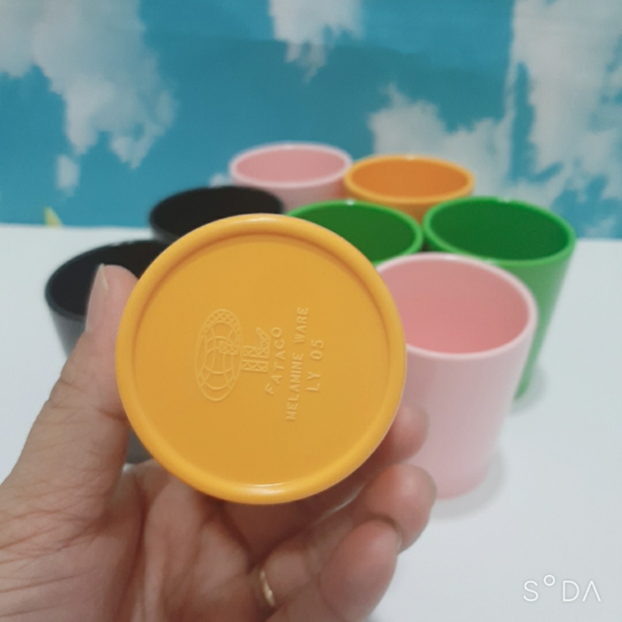 Set 20 Ly nhựa Melamine đủ màu