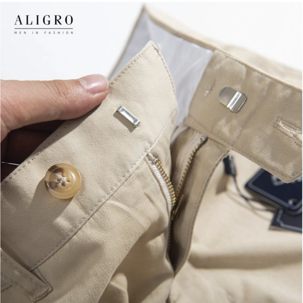 QUẦN KAKI ALIGRO MÃ ALGK055 trắng sữa(ảnh thật)