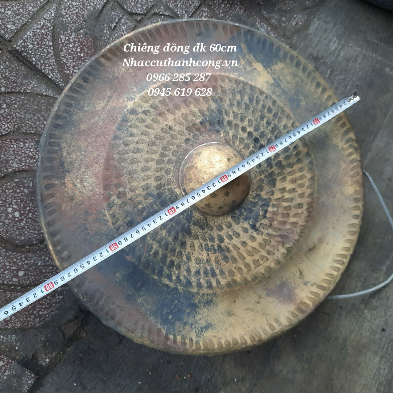 Công chiêng tây nguyên đường kính 50cm