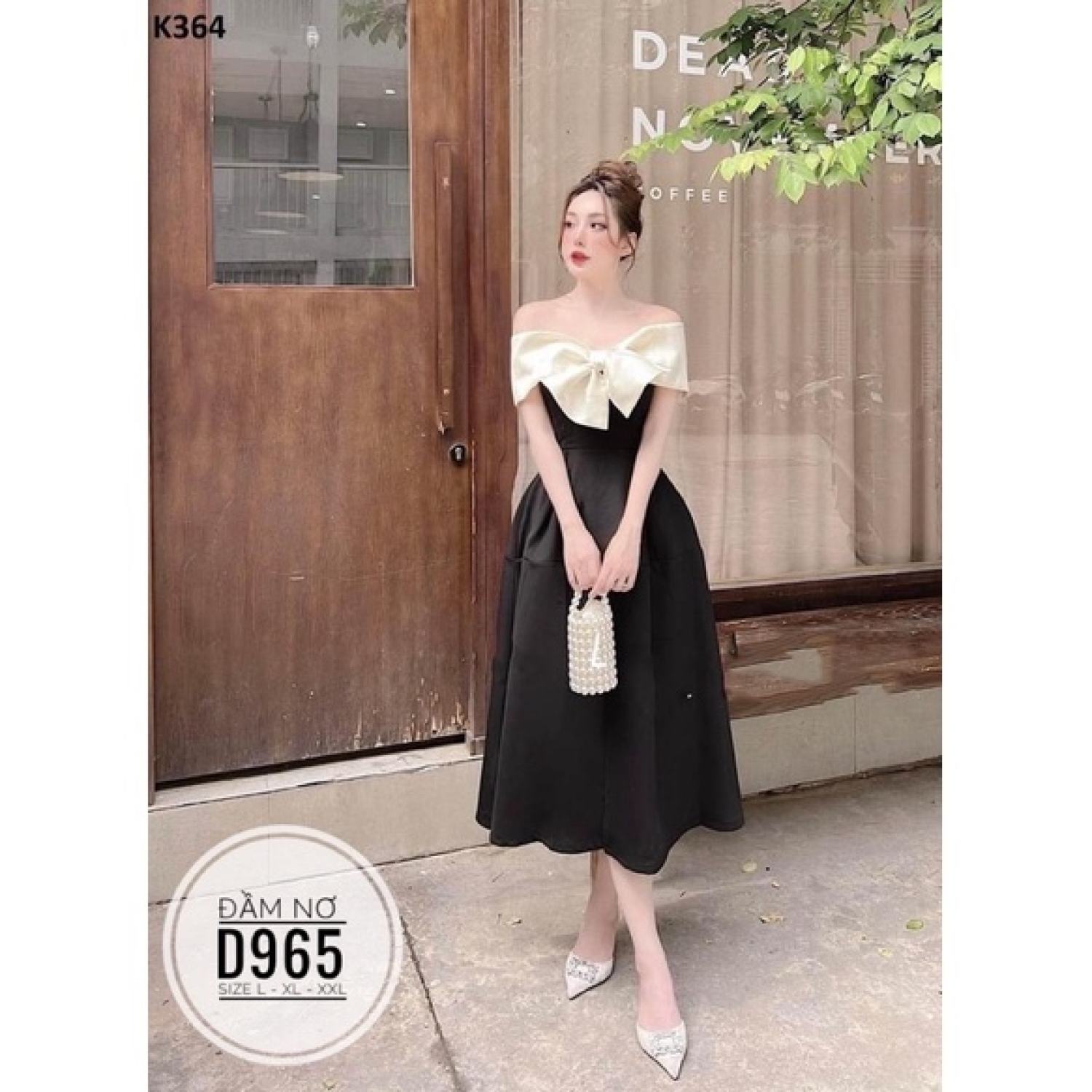 (60-90KG) MINSTORE Bigsize Đầm nơ D965