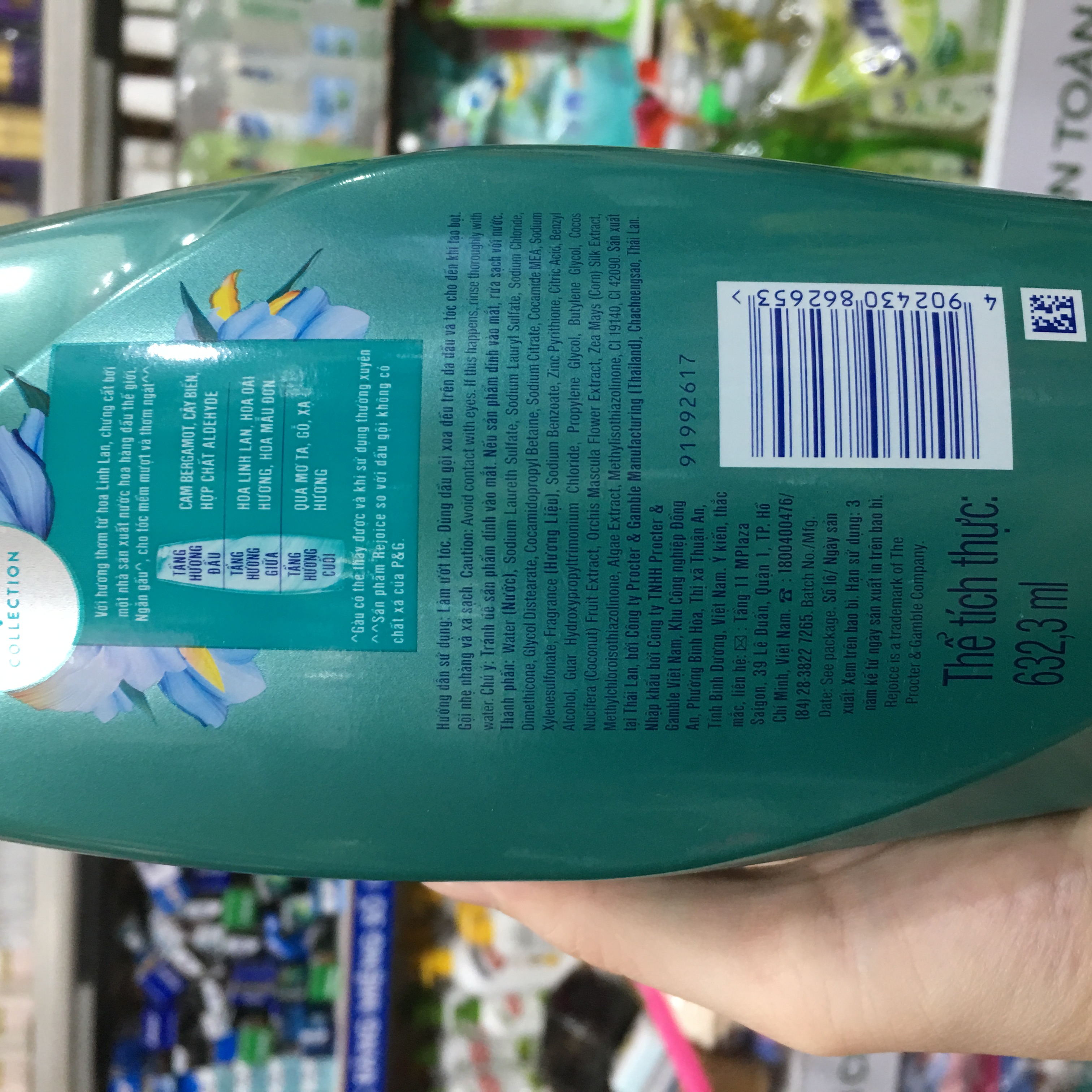 Dầu Gội Rejoice Hoa Lily 630g