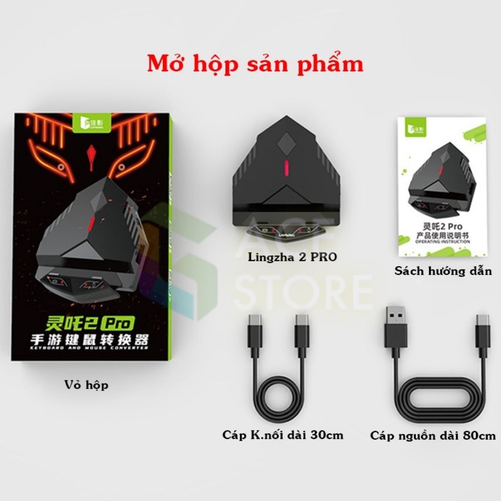 Lingzha Rezar 2 | Bộ chuyển đổi chơi game FPS PUBG Mobile, COD, Firefire